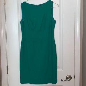Ralph Lauren Green Sheath Fitted Dress 8P